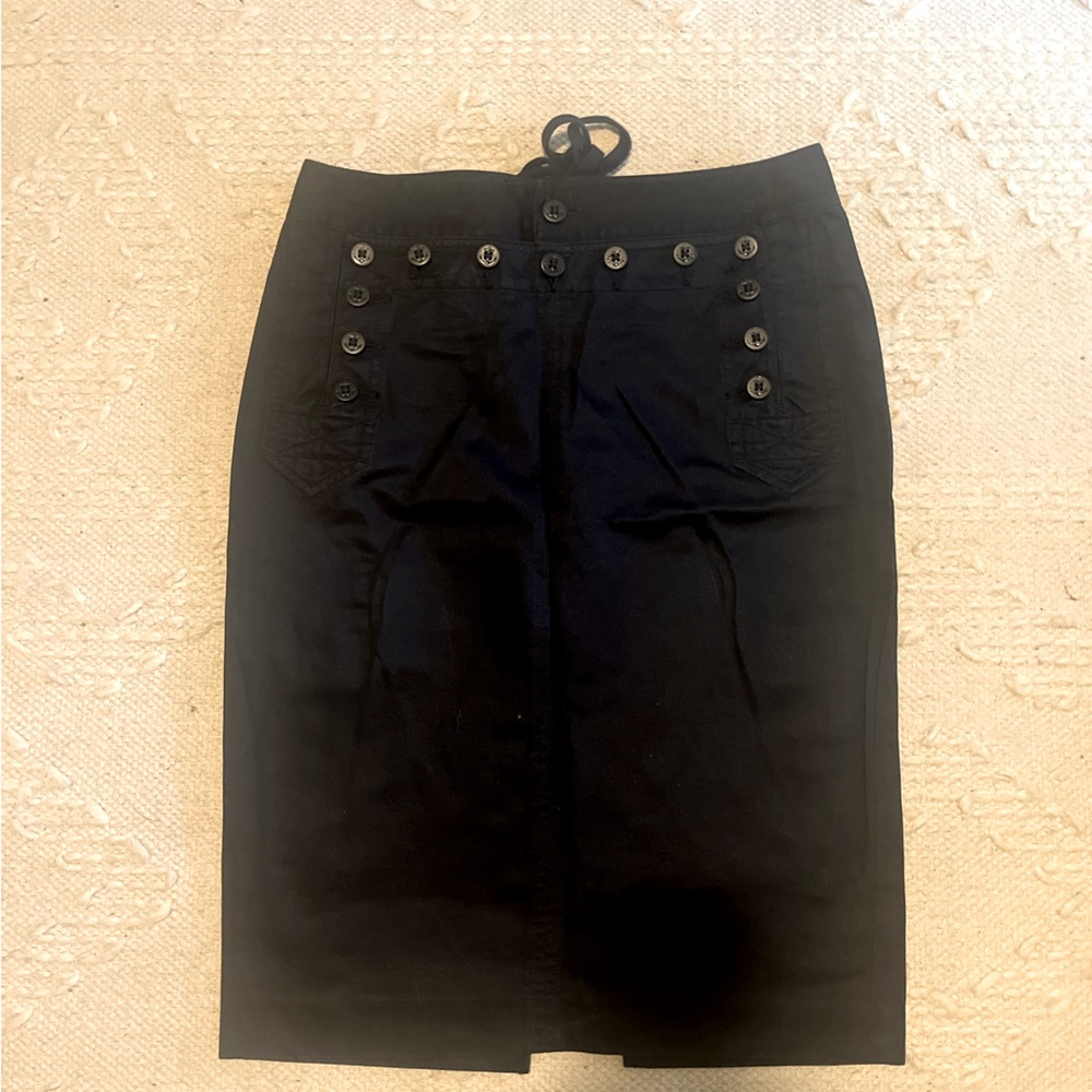 Rugby Ralph Lauren nautical inspired pencil skirt with lace-up back. Size 0